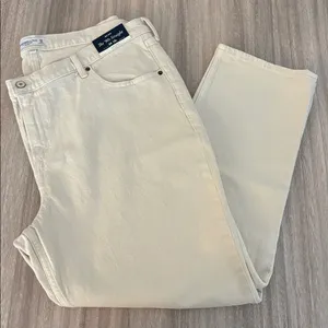 New Abercrombie Curve Love The 90s Straight Mid Rise Jeans Women’s Size 18 Short thumbnail 1