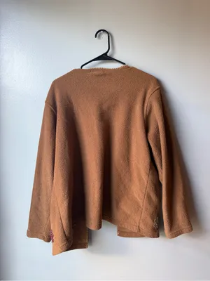 Floral Appliqué Open Front Cardigan Women’s XL thumbnail 7