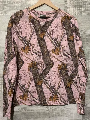 Wilderness Dreams Pink Camo Shirt LG thumbnail 1