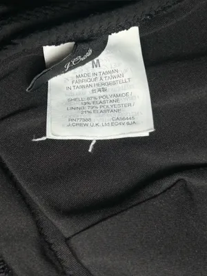 J. Crew Black Halter Peplum Tankini Swim Top Women’s Size Medium thumbnail 8