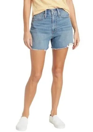 NWT Madewell Mom Short Cutoff Jean Shorts Bledsoe Mid Wash Denim Women’s Size 33 thumbnail 9