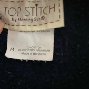 Vintage Morning Sun Topstitch Sweatshirt Collar Embroidery 90s Snowman Holiday M thumbnail 4