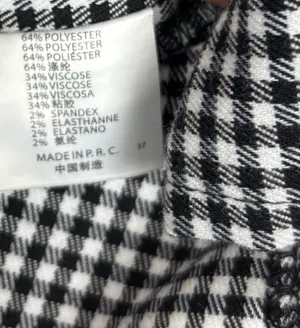 Brandy Melville Mini Skirt Black White Checkered One Size thumbnail 4