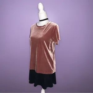Abercrombie & Fitch Mauve Velour Top thumbnail 4