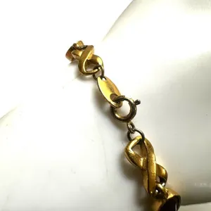 Vintage Avon purple and gold tone infinity link bracelet thumbnail 9