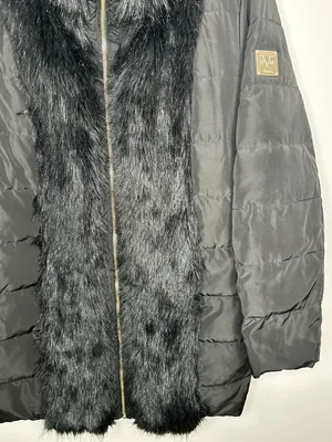 Versace 1969 Faux Fur-Accent Coat thumbnail 5