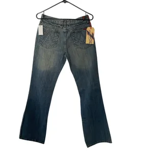 Vintage Y2K 7 For All Mankind Bootcut Jeans Women’s Sz 29 Studded Low Rise NWT thumbnail 2