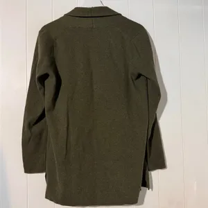 J.Crew Re-Imagined Open Front Cardigan Sweater Small Olive Green 100% Cotton thumbnail 5