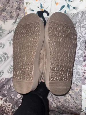 Pawz brown suede moccasin slippers #slippers #cozy thumbnail 2