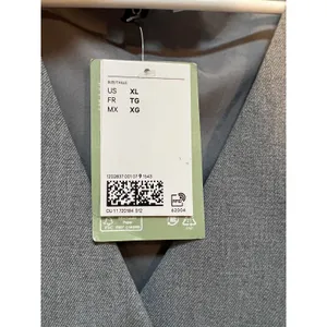 Divided H&M Womens Size XL Vest Asymmetric Button Gray Sleeveless V-Neck Stretch thumbnail 9