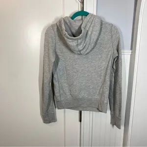 Gray Abercrombie & fitch Hoodie with NY Patch womens size xl slim fit y2k og A&F thumbnail 4