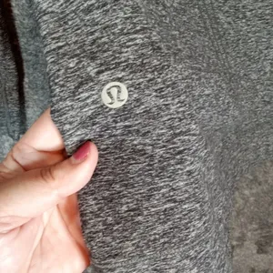 Lululemon Warm Your Core Long Sleeve Womens Heather Gray Mock Neck thumbnail 4