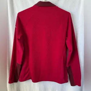 Columbia Size Large Ruby Red Fleece Pullover Jacket thumbnail 7
