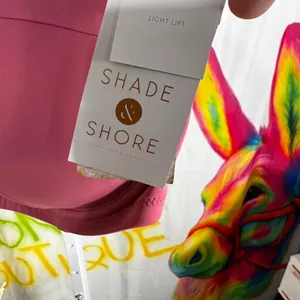 T224. Shade & Shore pink bikini top thumbnail 2