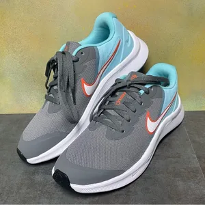 Nike Star Runner 3 Women's Gray/Aqua Sneakers Size 5.5 thumbnail 14