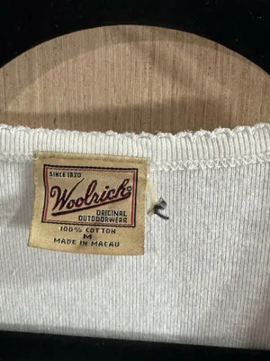 Woolrich White Short-Sleeve Crewneck T-Shirt with Tiny Embroidered Icons Medium thumbnail 3