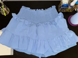 Light Blue Ruffle Skort thumbnail 2