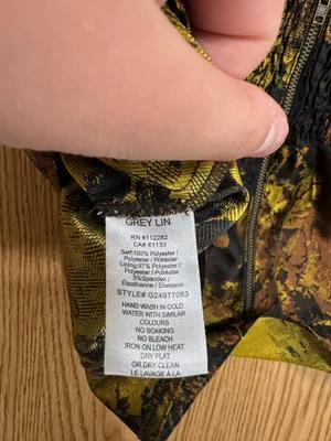Greylin Brown & Gold Floral Peplum Cami Top thumbnail 4