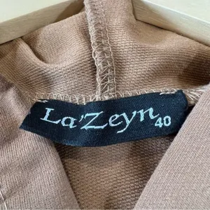 Black Brown Colorblock Long Hoodie Tunic Pullover Streetwear Casual Medium thumbnail 4