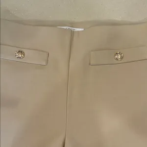 Loft Cream Wide-Leg Tailored Pants thumbnail 3