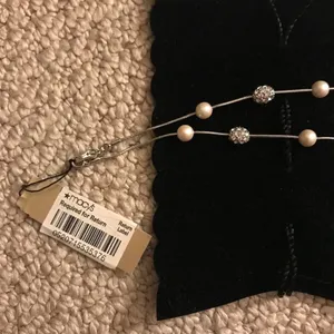 Macy’s Jewelry Pearl and Diamond Necklace thumbnail 3