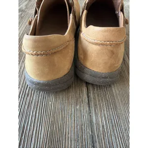 Clarks Collection Women’s 9.5 Leather Slip-Ons Roseville Dot Dark Tan New thumbnail 6