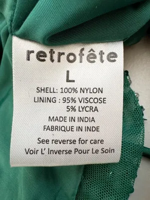 Retrofête Michal Sequin Top Size Large Emerald Green Cowl Neck Club Night Out thumbnail 9