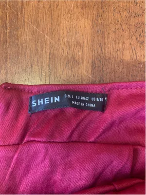 SHEIN Red Sequin Mini Dress Size L thumbnail 2