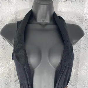 Belle du Jour Black Sweater Vest with Rope Belt thumbnail 5