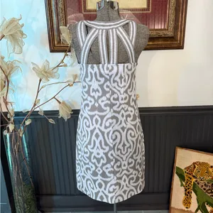 Gretchen Scott Ikat Cutout Strappy Back Sheath Dress ~ Size XS 🧡🍄 thumbnail 6