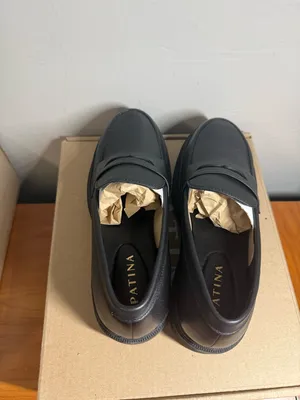 NIB Portland Leather Footwear Patina Zoe‎ Chunky Loafer Black Lug Dark Academia thumbnail 5