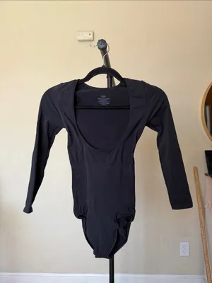 SEAMLESS SCULPT LONG SLEEVE OPEN BUST BRIEF BODYSUIT Size L thumbnail 2