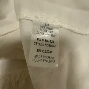 Lele White Embroidered Tiered Maxi Skirt Linen Blend Large thumbnail 5