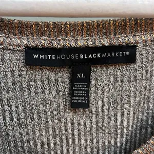 White House Black Market Gold Flutter Sleeve Tee thumbnail 2