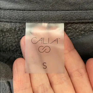 Calia Dark Grey Cropped Hoodie Small Gray thumbnail 4