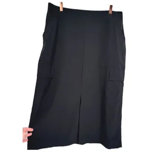 Athleta Brooklyn Heights High Rise Cargo Midi Skirt Black Size 16 Activewear thumbnail 9