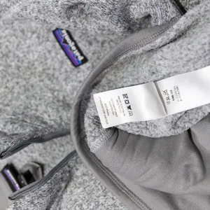 Patagonia Women's Better Seater Full Zip Knit Stretch Sweater Jacket Gray Small thumbnail 3