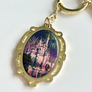 NWT Disney World Magic Kingdom Most Magical Place On Earth Double Sided Keychain thumbnail 4