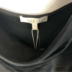 WAYF Black Cinched Side Mini Slip Dress‎ XL thumbnail 5