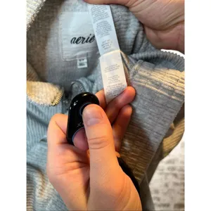 Aerie | women ribbed cropped full zip sweat shirt thumbnail 3