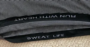 LULULEMON Swiftly Tech Short Sleeve Crew T-Shirt 6 Hyper Stripe Black Like New thumbnail 7