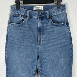 Abercrombie & Fitch The Ankle Straight Ultra High Rise Curve Love Jeans Sz 27/4 thumbnail 2