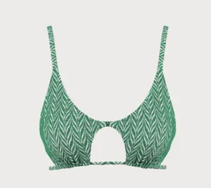 BERLOOK Green Geometric Textured Cut Out TOP AND BOTTOM 03 thumbnail 5