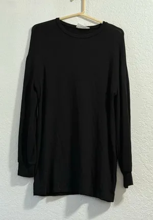 Reformation Jeans Black long Sleeve T-Shirt Women’s Sz S Tencel thumbnail 1