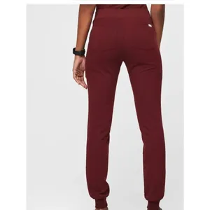 FIGS Zamora Jogger Scrub Pants, Burgundy, Size XXS, NWT thumbnail 2