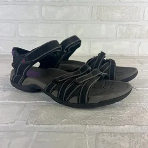 Teva Tirra Sandals Women 7.5 Black Gray Strappy Adjustable Hiking Comfort Sporty thumbnail 16