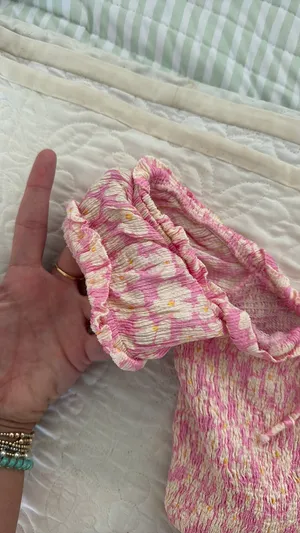 ZARA Floral Top Crop thumbnail 3
