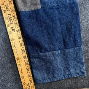 BDG High-Rise Baggy Patchwork Jeans Multi-Color Embroidered Denim Size 27 Boho thumbnail 6