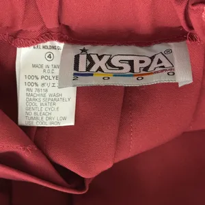 Y2K Vintage IXSPA Pleated Tennis Skirt Burgundy Preppy Athletic Mini Size 4 thumbnail 4