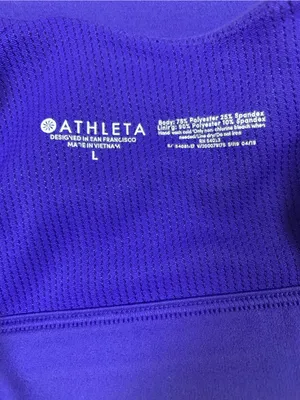 Athleta Blue Strappy Sports Bra L Yoga Running Gym Activewear 54081-17 thumbnail 3